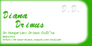 diana drimus business card